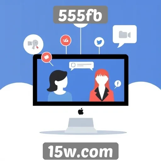 As funcionalidades sociais do site 555fb